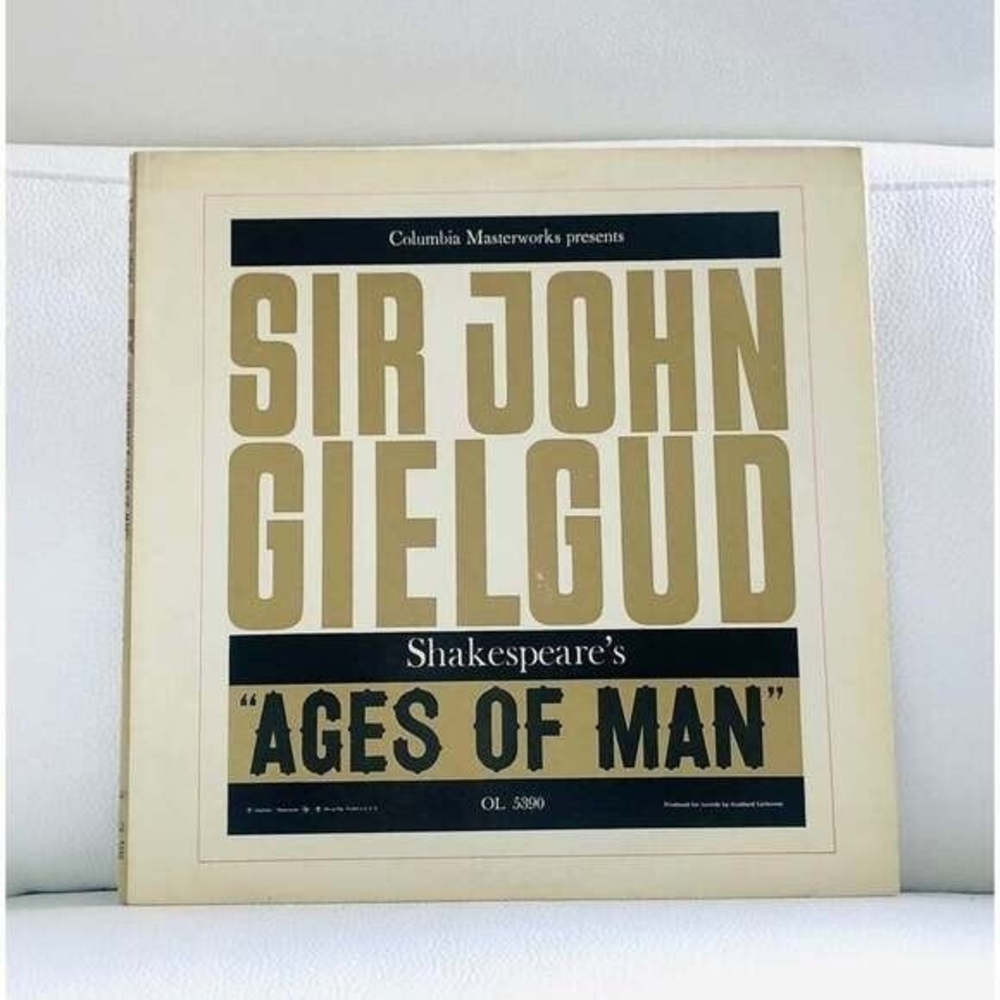 LP J. Gielgud - Shakespeare's Ages Of Man Vinyl Record